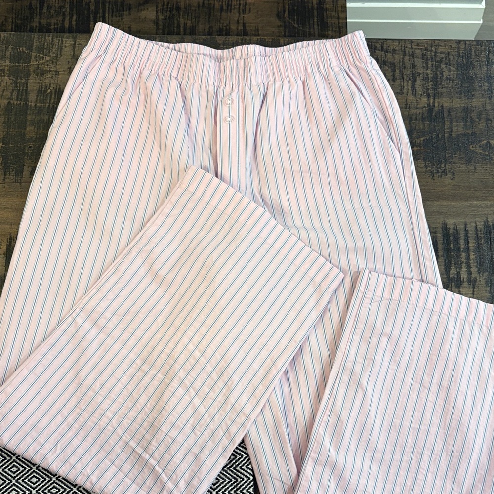 Cotton On Pink and Blue Striped Pajama Bottoms